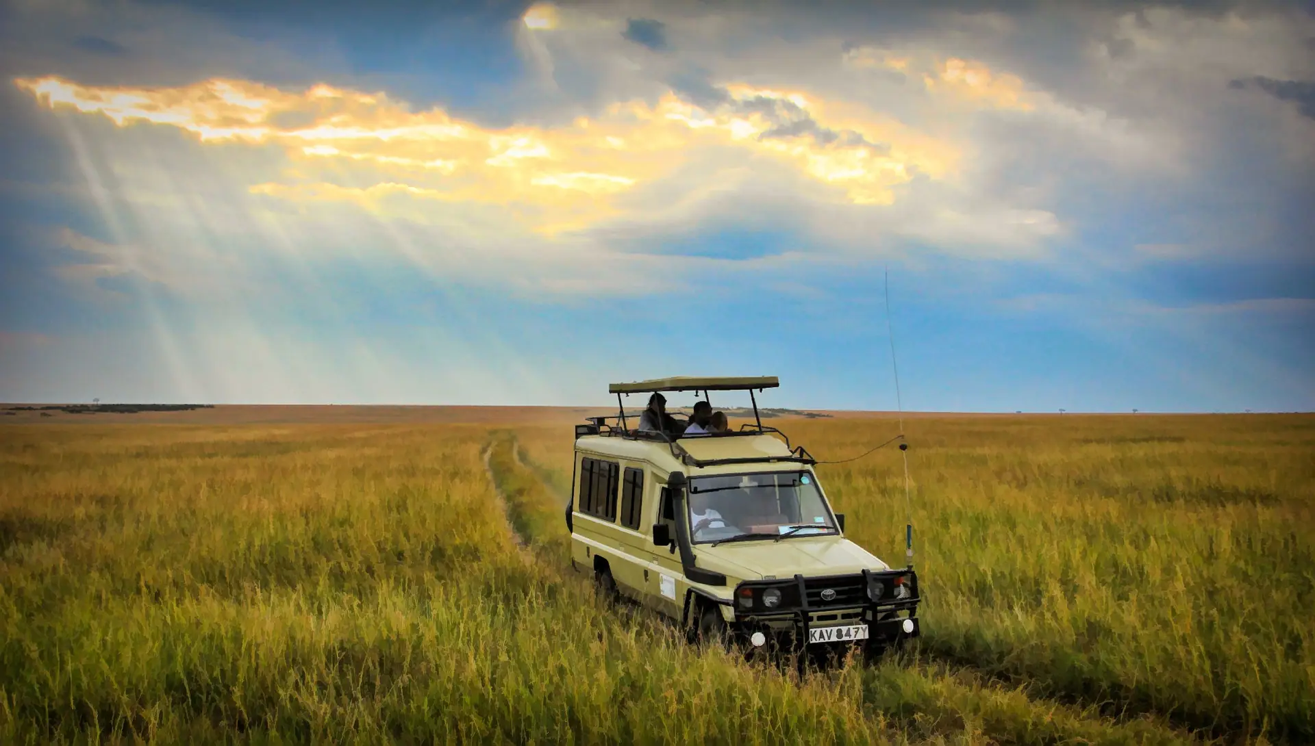Enjoying a game drive at Masai Mara Kenya