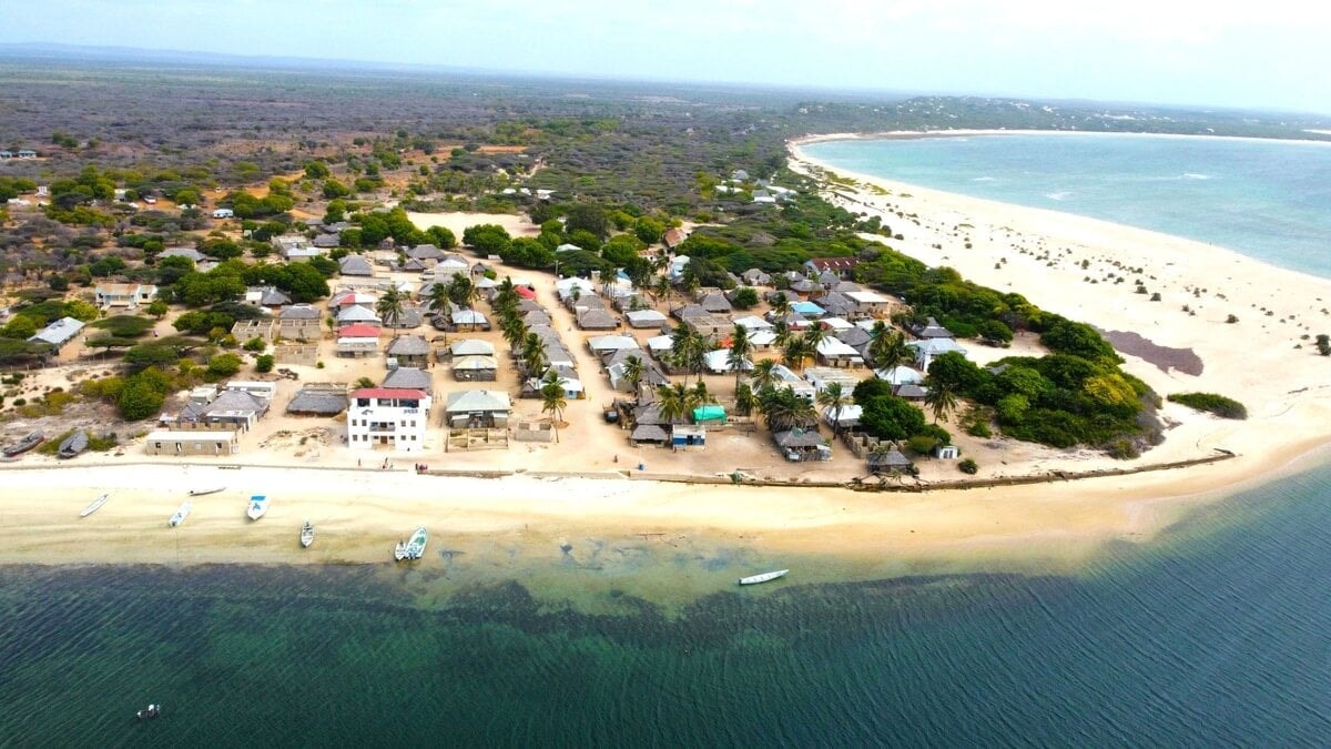 he serene beauty of Kenya's coastal region of lamu. This tranquil scene captures the essence of safari destinations in East Africa, where nature and culture blend harmoniously.