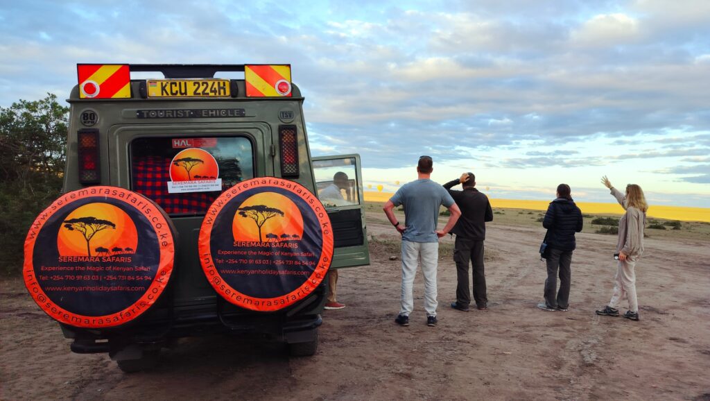 Family travellers enjoying a Kenya safari with Seremara Safaris