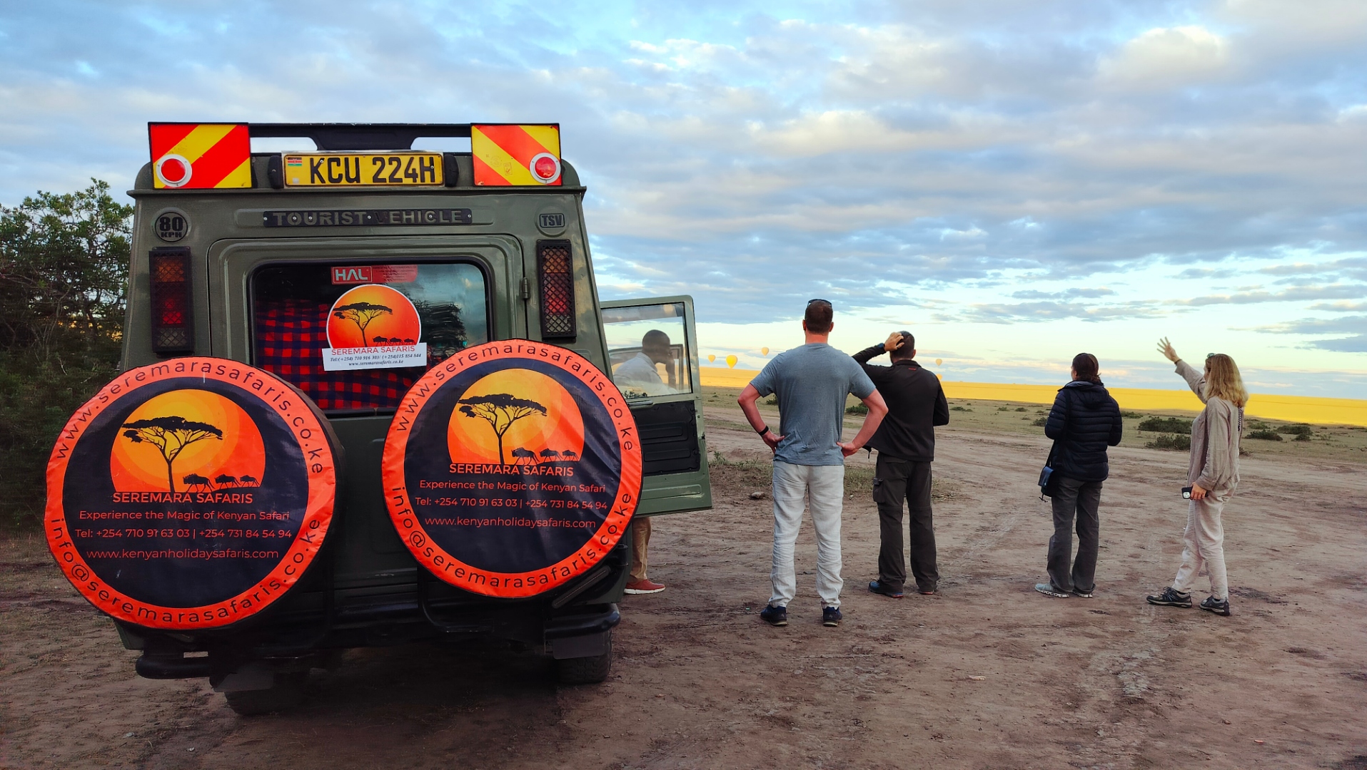 Seremara Safaris vehicle and guests on a Kenya safari